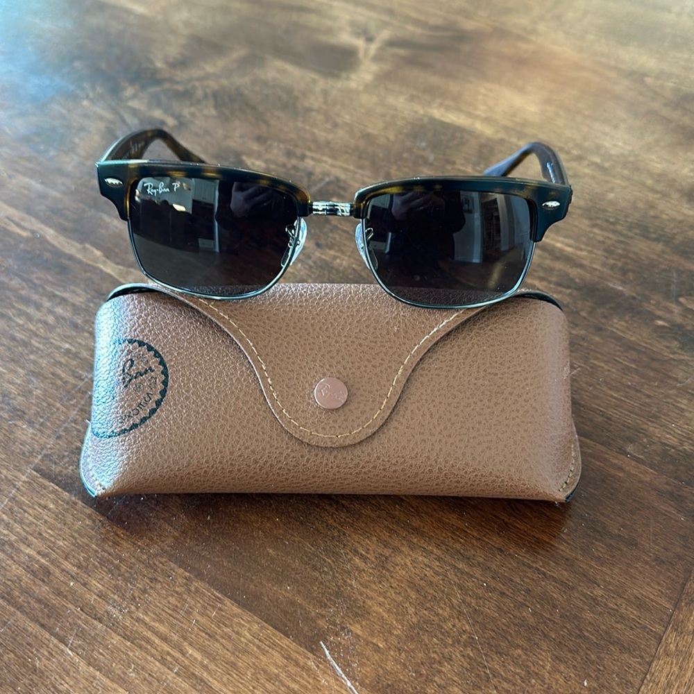 Ray Ban Polarized Clubmaster sunglasses